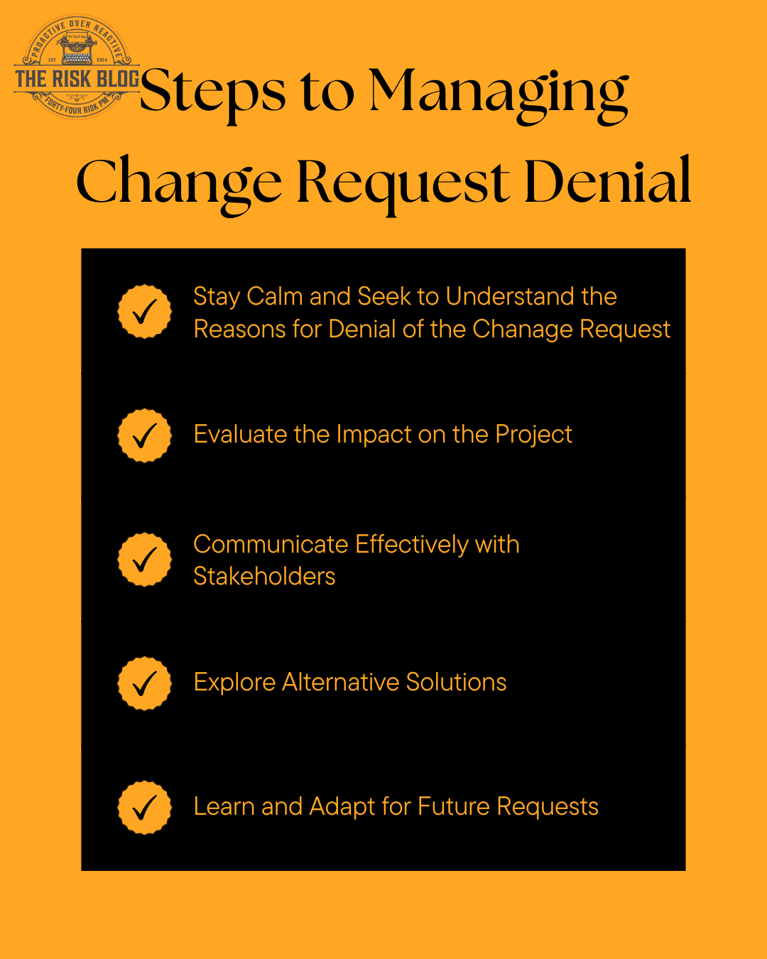 Change Request Denial Response