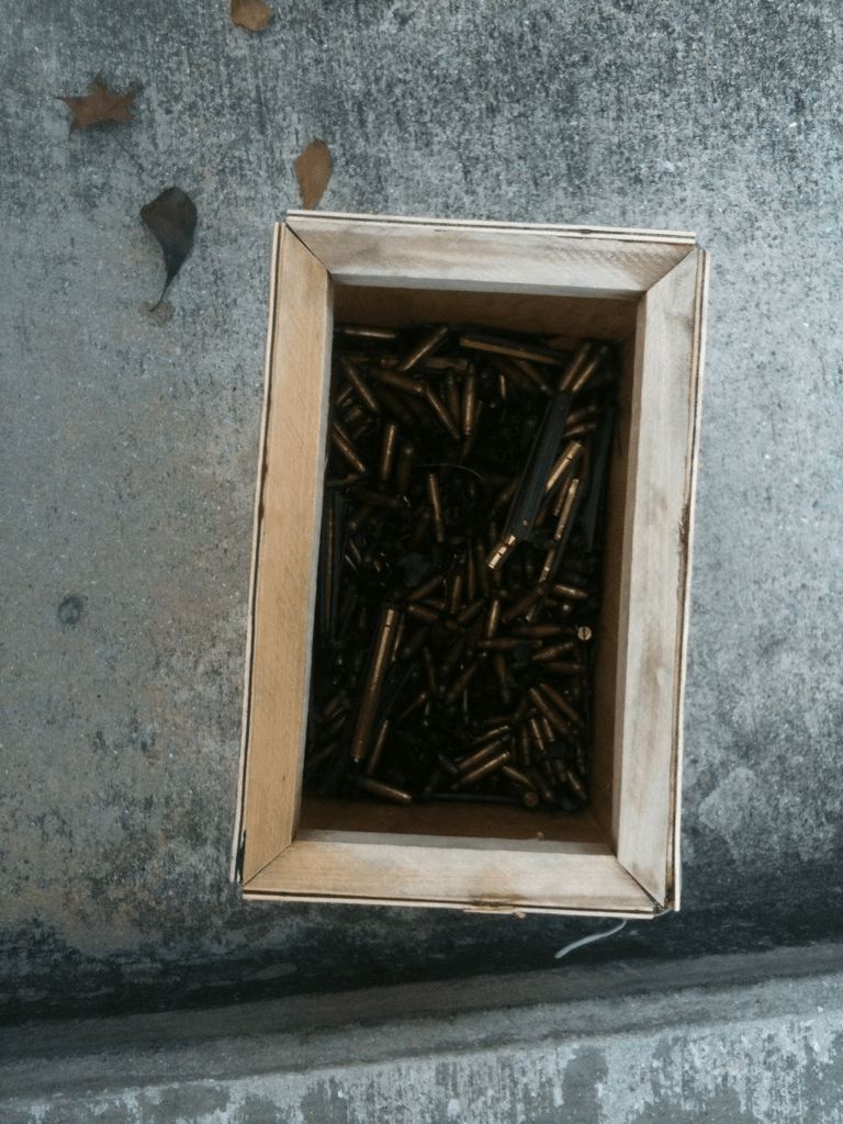 A box of ammo from a day at the range that showed some Transferrable Skills from project management