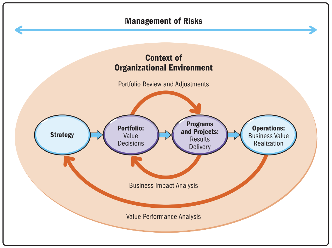 Figure from Risk Management in Portfolios, Programs, and Projects:  A Practice Guide, Pg.23