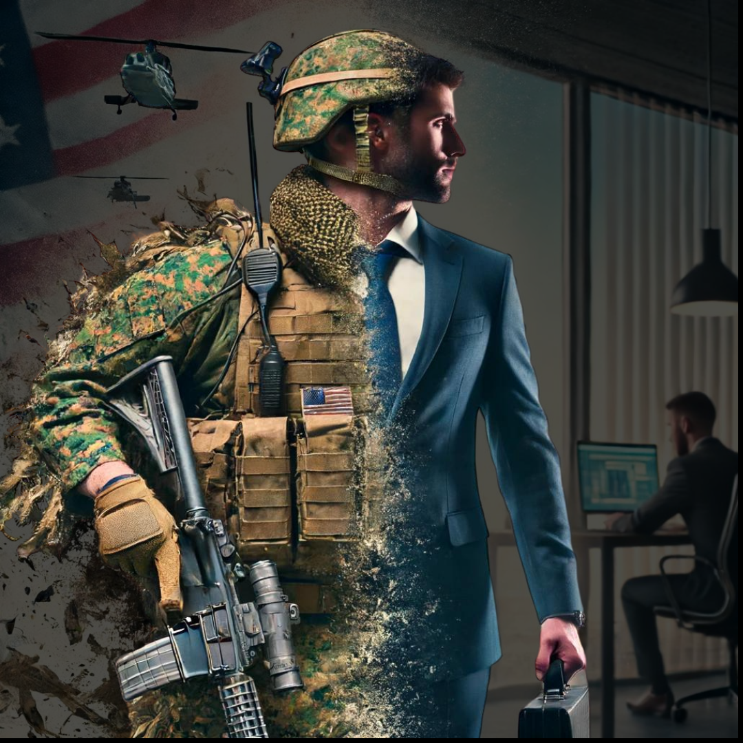 Coaching as a Leader - Image of US Military and Project Manager - Symbolizing the coaching skills that can be developed by a US Marine