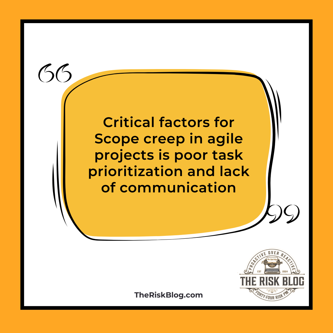 what is scope creep in agile PM quote