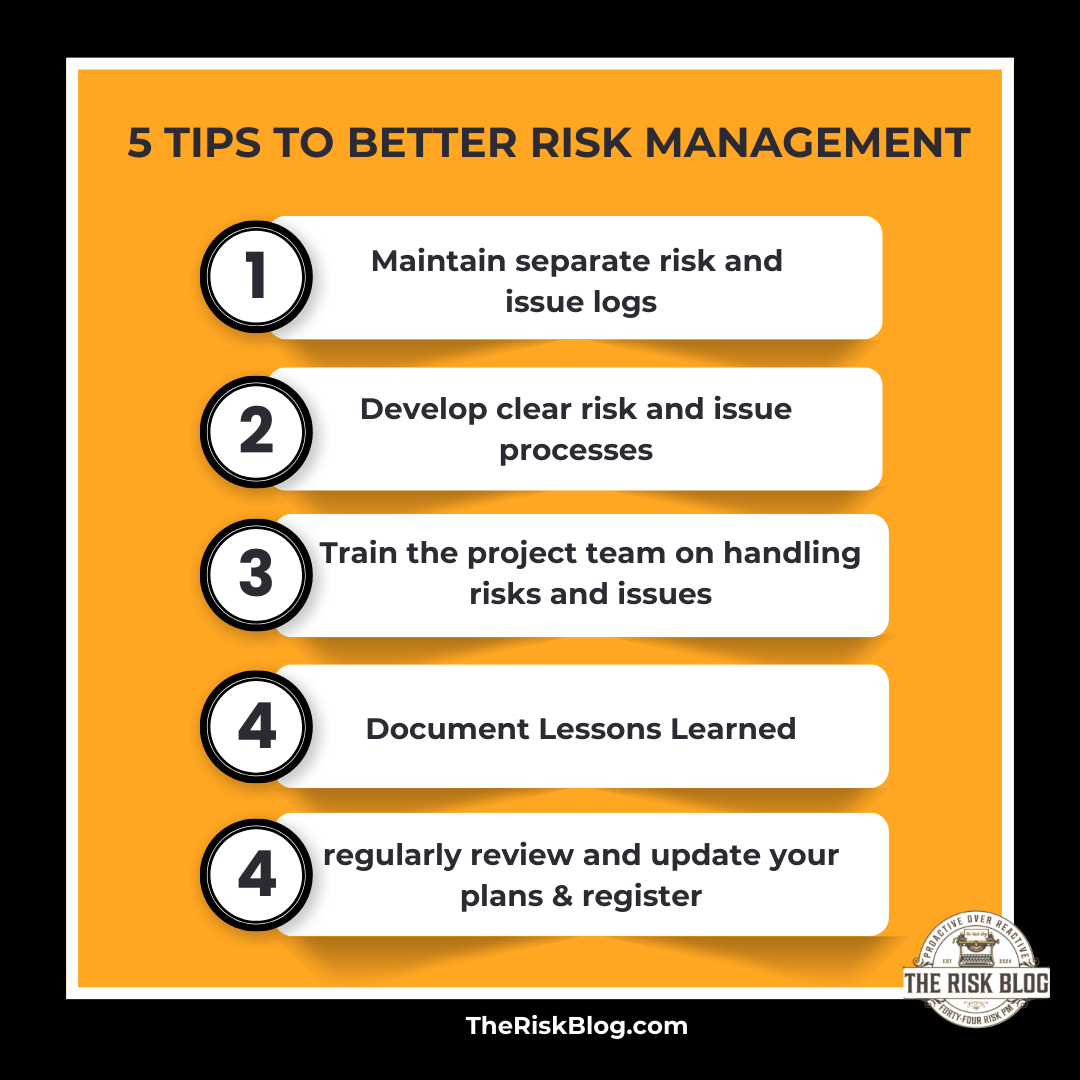 My 5 tips to better risk management