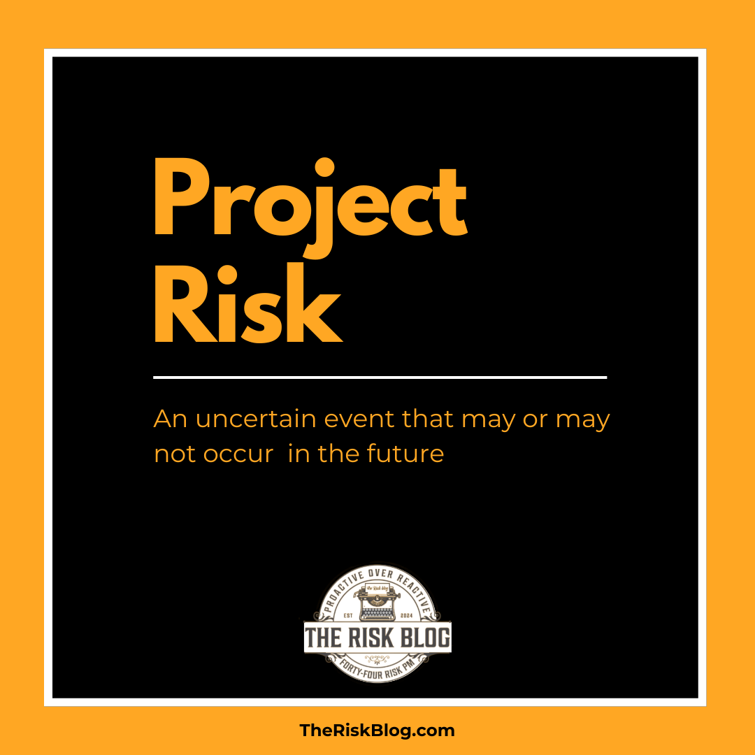 The definitions help with explaining the difference between issues and risks