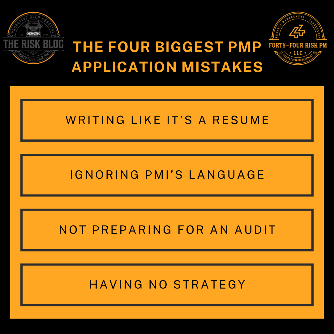 PMP Application Mistakes to Avoid