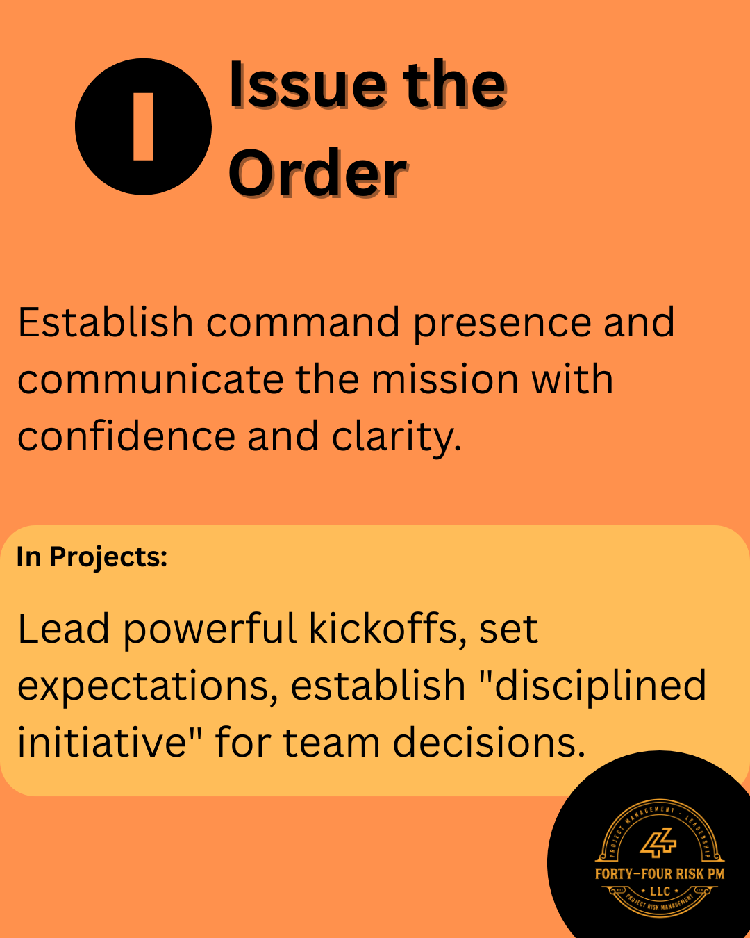 I in BAMCIS Project Management