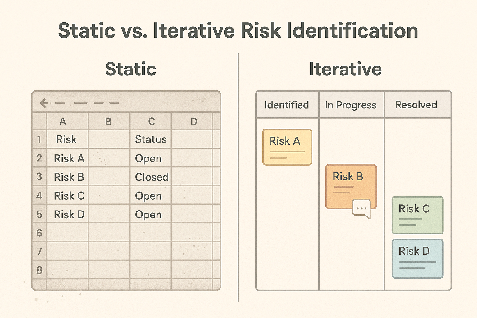 “Static vs. Iterative Risk Identification”