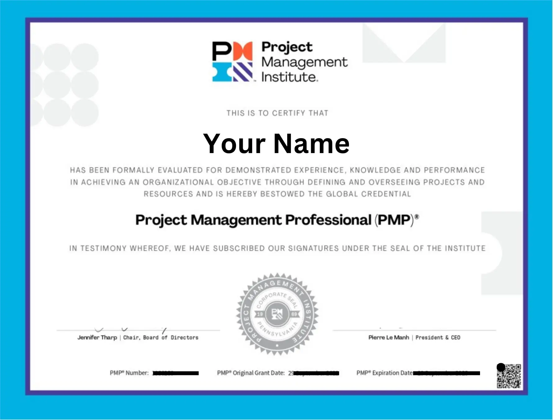 PMP® Certificate